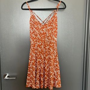 Nine Britton orange and white floral sundress